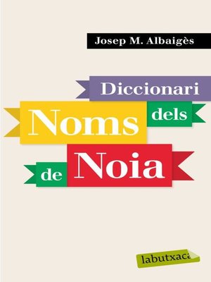 cover image of Diccionari dels noms de noia